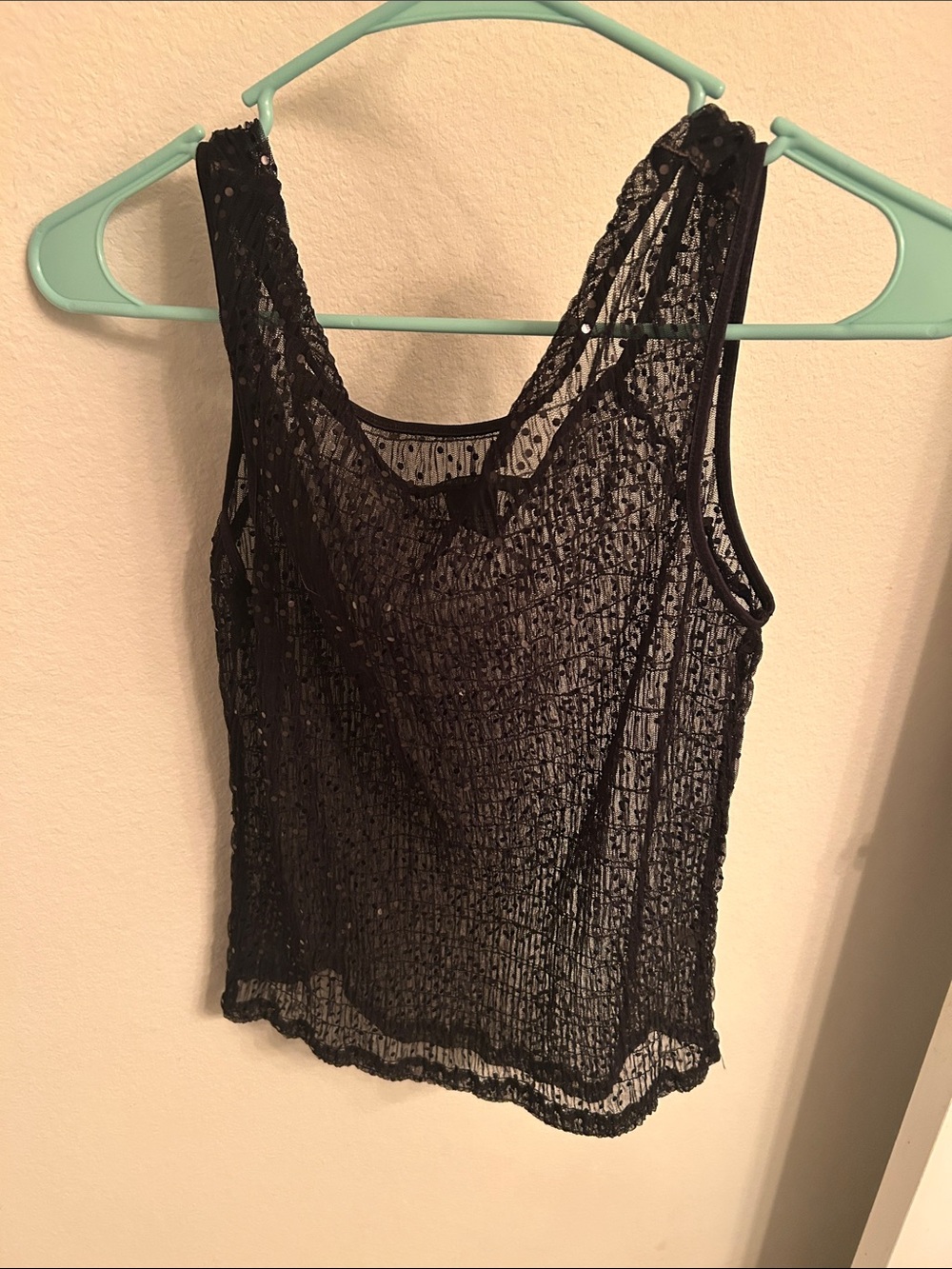 Limited Black Lace Mesh Top